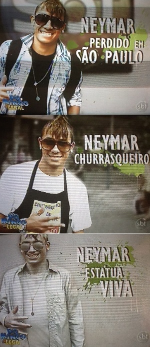 Sósias de Neymar em situações curiosas no 