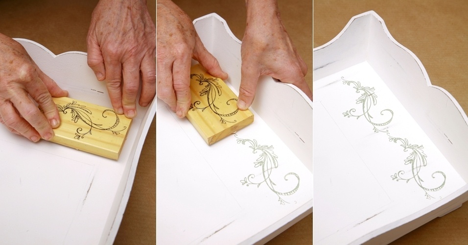 Passo a passo de personalização de bandejas de madeira - Decoração (2012) - Paulo Bau/ UOL