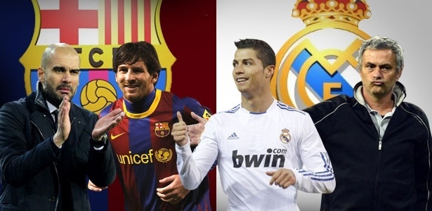 Barcelona e Real Madrid decidem o futuro do Espanhol em duelo neste sábado - Arte UOL