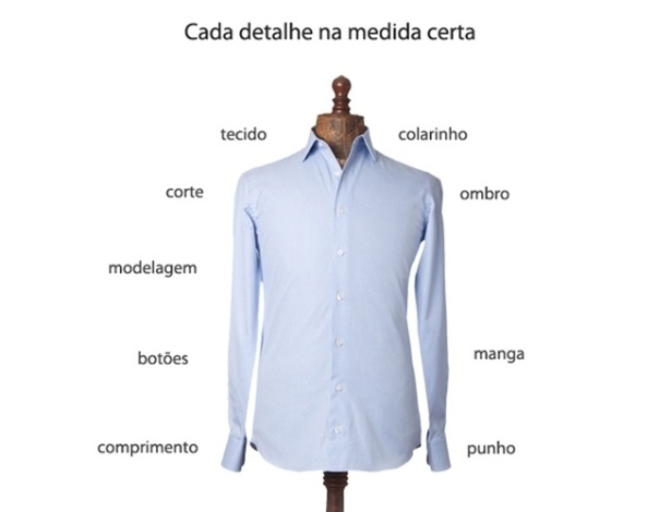 Camisa Manga Longa Social Regular Maquinetada Branco - Aramis