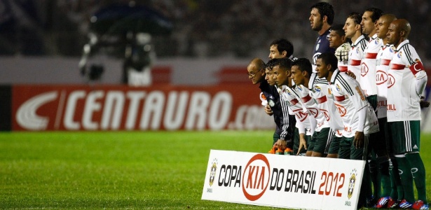 Jogadores do Palmeiras posam para foto antes do início do jogo contra o Paraná - Hedeson Alves/VIPCOMM