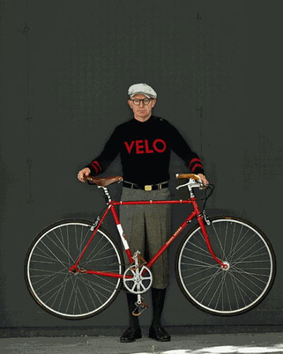 Nick pedala uma Freddie Grubb dos anos 50 - Horst A. Friedrichs 