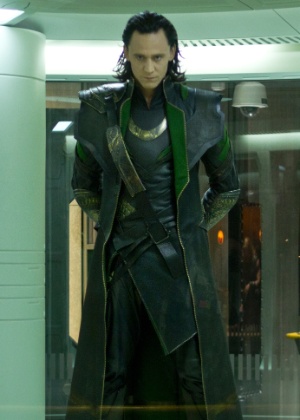 Tom Hiddleston como o vilão Loki em "Os Vingadores" - Divulgação