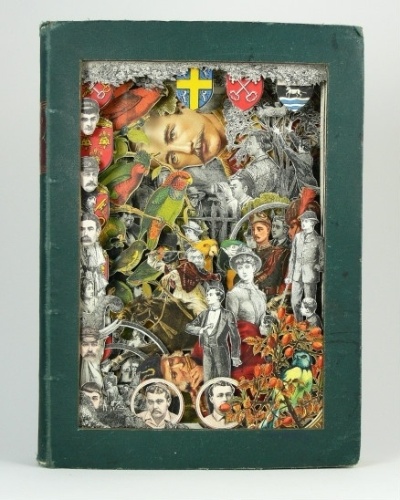 Na foto, um livro-escultura criado a partir de uma cópia do livro intitulado 'Boy's Own Annual' de 1885 - Alexander Korzer-Robinson / Barcroft 