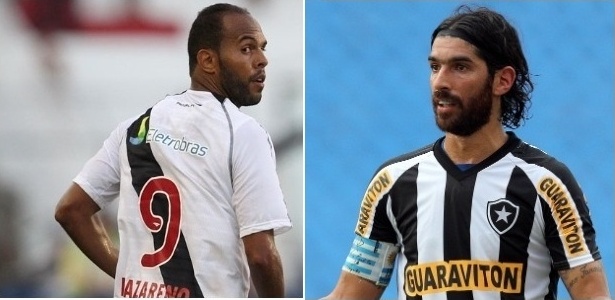 Loco Abreu e Alecsandro não têm bom aproveitamento nos pênaltis em 2012 - Montagem/UOL Esporte