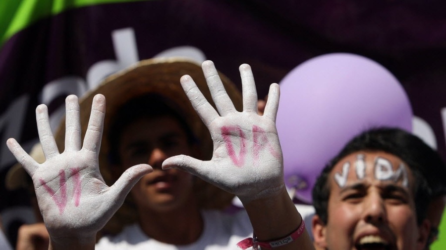 Protesto contra a legalização do aborto no México - Alex Cruz/EFE