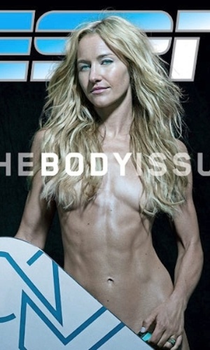Gretchen Bleiler já estampou as páginas da edição norte-americana da revista da ESPN, em especial sobre o corpo do atleta - Divulgação