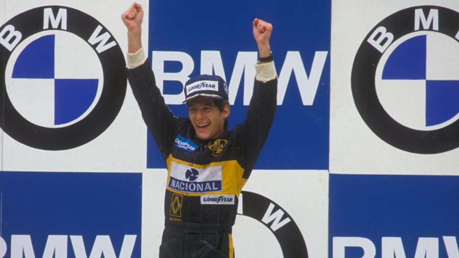 GP de Portugal de 1985: Com a Lotus, Senna desbancou a poderosa McLaren e conseguiu sua primeira vitória na Fórmula 1 - Getty Images