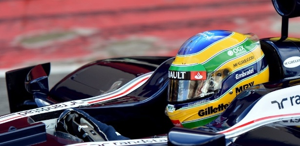 Bruno Senna foi apenas o 18º colocado no treino classificatório para o GP da Espanha - AFP PHOTO / VINCENZO PINTO