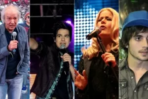 Eramos Carlos, Luan Santana, Paula Toller e Fiuk: atrações do Viradão Carioca 2012 - TV Globo/AgNews/UOL
