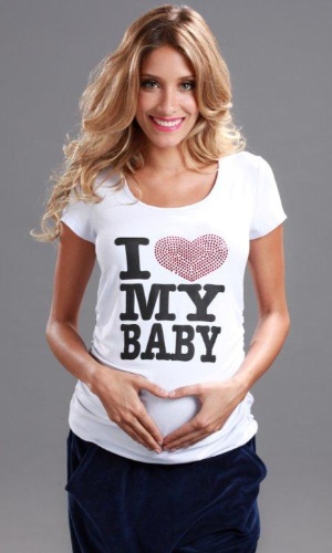 Camiseta I Love My Baby da Menina&Meninas