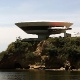 4.mai.2012 - Concebido em 1991, o Museu de Arte Contemporânea (MAC) de Niterói (RJ) foi inaugurado em 1996, com uma vista panorâmica para o Rio de Janeiro - Marcelo Sayão/EFE