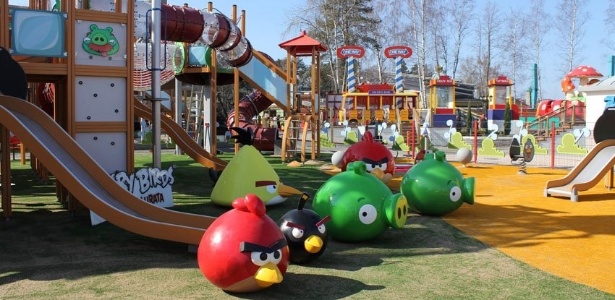 O parque temático do jogo da Rovio já está sendo montado na cidade filandesa de Tampere - Sarkanniemi Park/Divulgação
