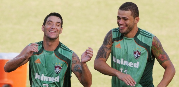 Apesar dos sorrisos durante o treino, jogadores do Fluminense garantem foco na decisão - Photocamera