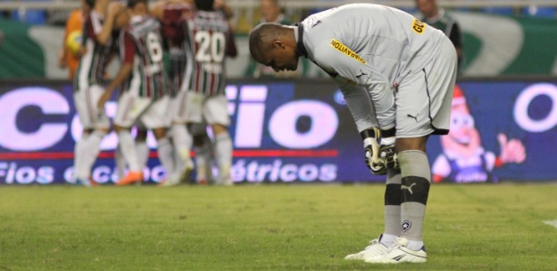 Botafogo levou 12 gols nas últimas nove partidas, com média de 1,33 por jogo - Fernando Maia/UOL