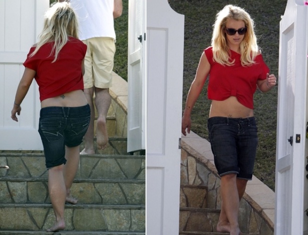 A cantora Britney Spears é vista com visual relaxado na Califórnia (5/5/12)