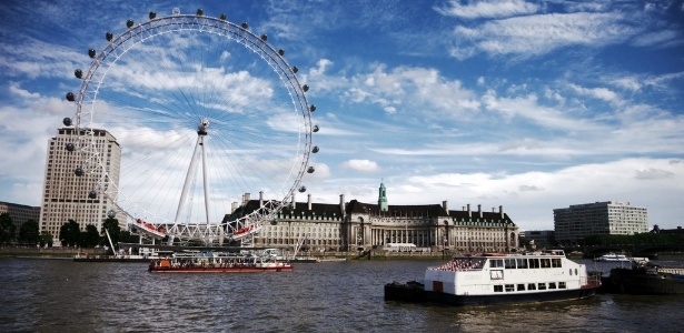 Imagem da London Eye, roda-gigante que é um dos mais importantes pontos turísticos de Londres