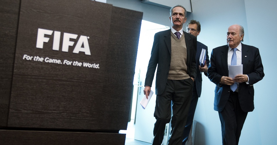 Comitiva brasileira se reuniu com o presidente da Fifa Joseph Blatter e com o secretário-geral Jérôme Valcke