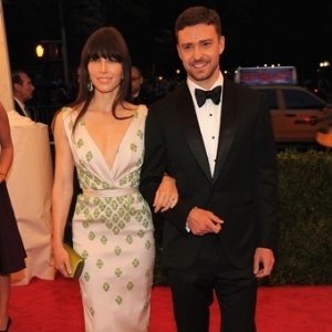 Jessica Biel e Justin Timberlake no baile de gala do MET 2012 (07/05/2012)