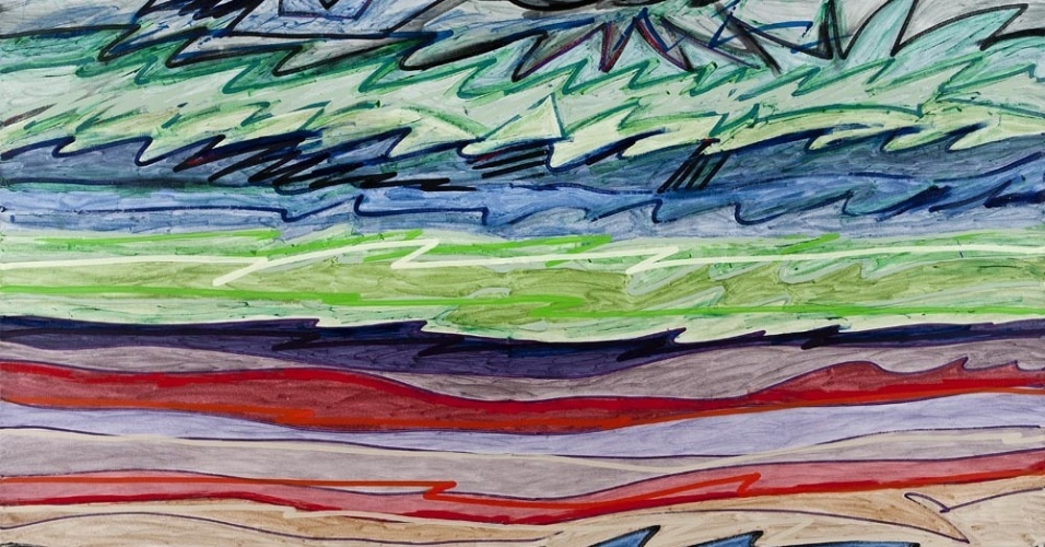 Tela sem título do artista plástico Ivald Granato que integra a mostra "Cor Sim Cor Não" - Ivald Granato