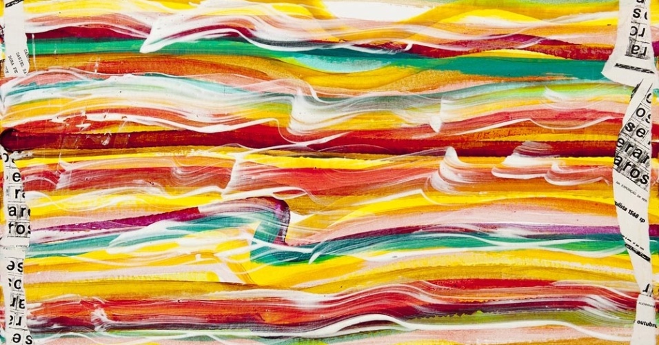 Tela sem título do artista plástico Ivald Granato que integra a mostra "Cor Sim Cor Não" - Ivald Granato