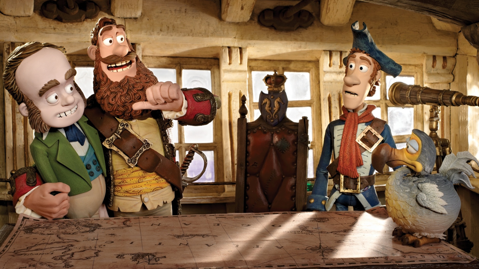 Cena da animação "Piratas Pirados!", de Peter Lord - Divulgação