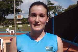 Florencia Fontes, jogadora do Uruguai que cursa nutrição e já foi babá, além de se dedicar ao vôlei