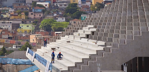 Estádio na região de Itaquera está com 45% das obras prontas
