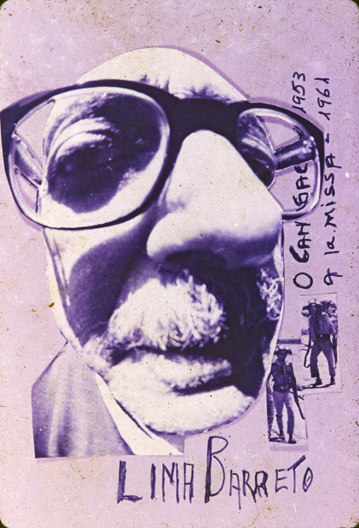 Colagem de Ozualdo Candeias com imagens de filmes de Lima Barreto. A imagem faz parte da mostra "Ozualdo Candeias - Rua do Triumpho", em cartaz no Museu da Imagem e do Som - Ozualdo Candeias/Divulgação