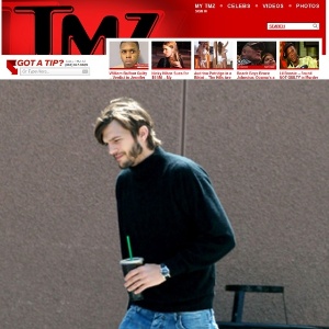 Ashton Kutcher é visto como Steve Jobs em set de filme sobre o fundador da Apple (11/5/12) - Reprodução/TMZ