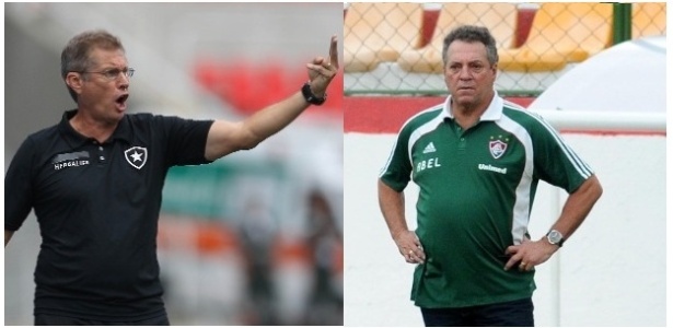 Comandantes de Botafogo e Fluminense, técnicos estarão frente à frente neste domingo - Montagem/UOL Esporte