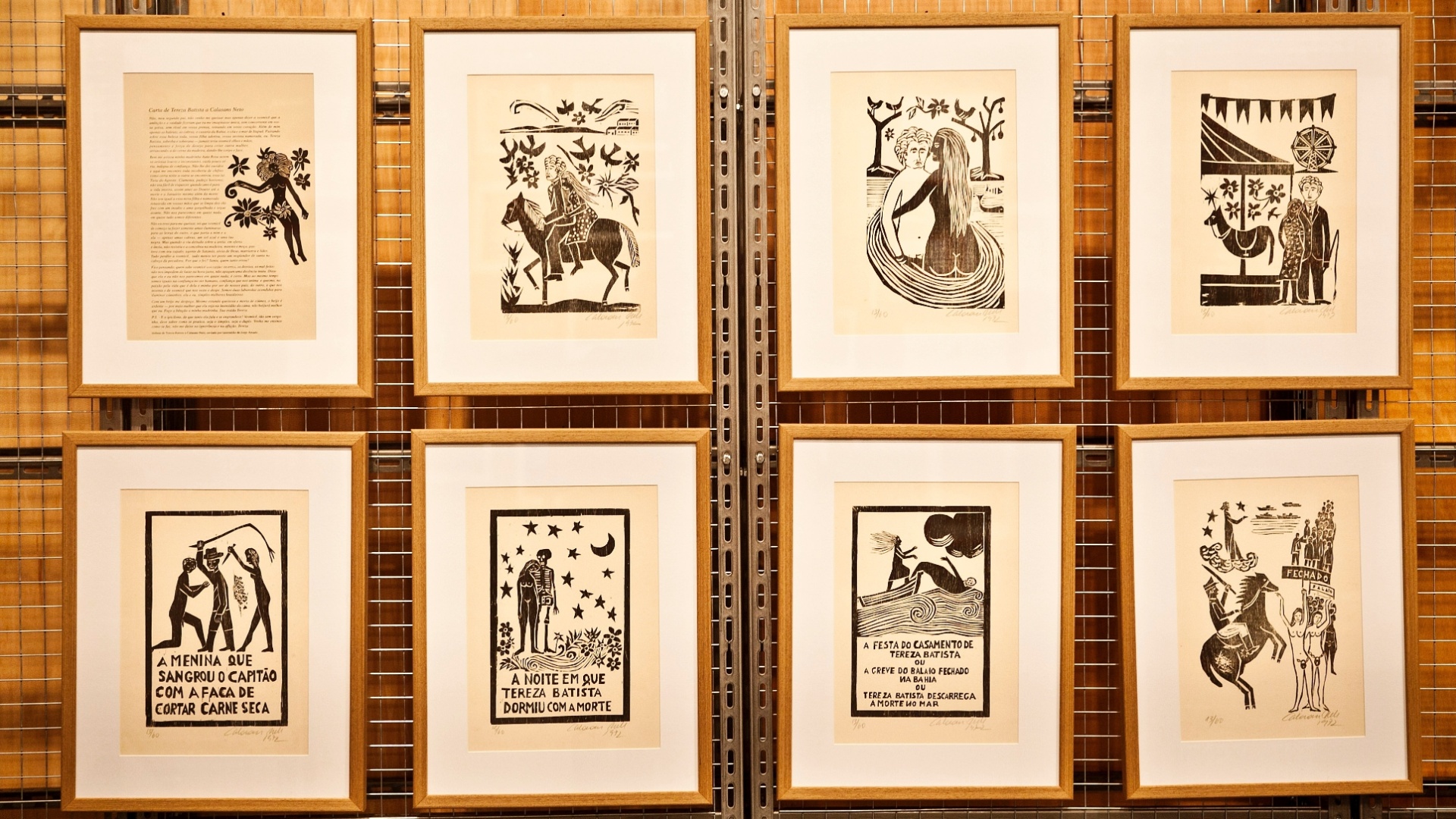 Trechos de livros de Jorge Amado ganham versão em xilogravura, técnica usada nas revistinhas nordestinas com literatura de cordel - Lucas Lima/UOL