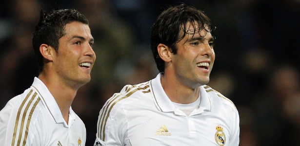Assim como o português Cristiano Ronaldo, Kaká chegou ao Real Madrid em 2009 - AP Photo/Daniel Ochoa de Olza