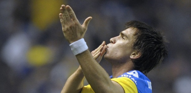O atacante Pablo Mouche fez sucesso com a camisa do Boca Juniors antes de ir jogar no futebol turco - Juan Mabromata/AFP