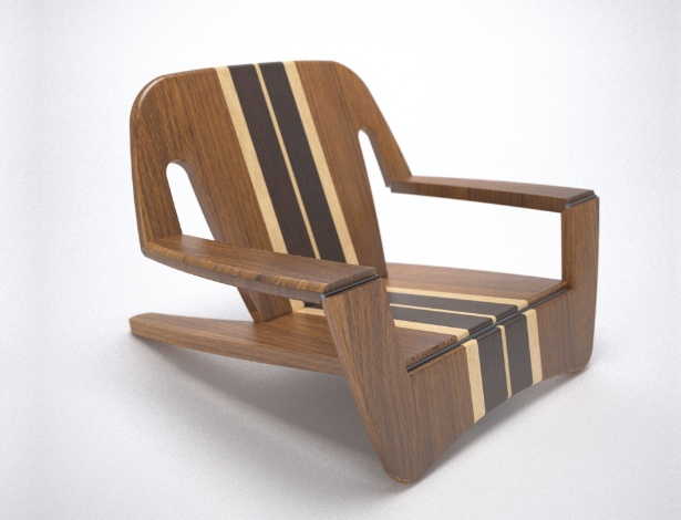 Cadeira Kaô, da Quadrante  com design de João Raposo, é um dos móveis brasileiros expostos em NY  - Divulgação