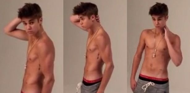 Justin Bieber posa sem camisa para ensaio fotográfico e divulga making off (15/5/12)