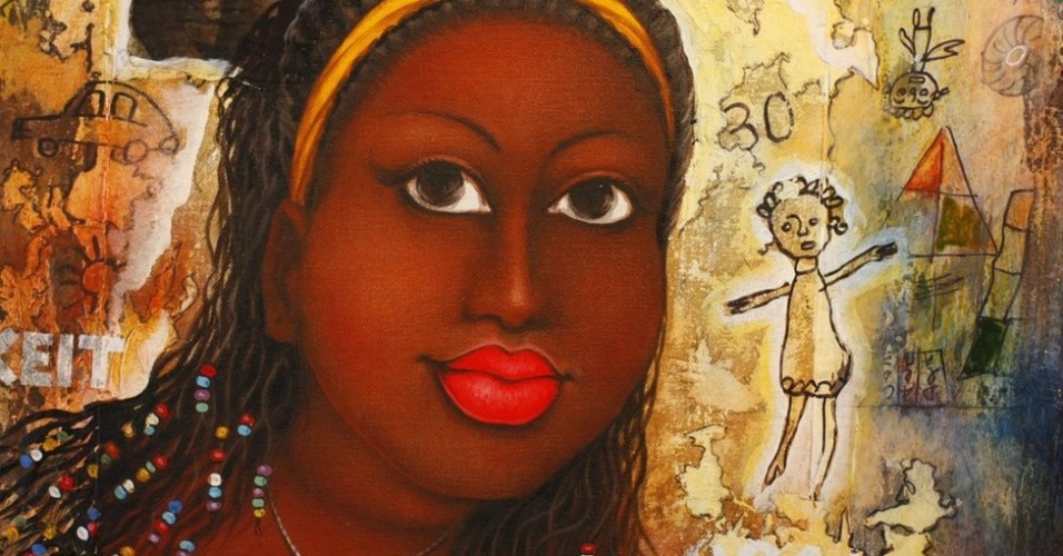 Obra do pintor Augustin Kassi, da Costa do Marfim (maio/12) - BBC