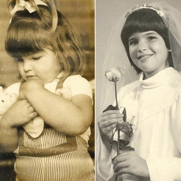 Cristiana Oliveira divulga foto da sua infância no Twitter (21/5/2012)