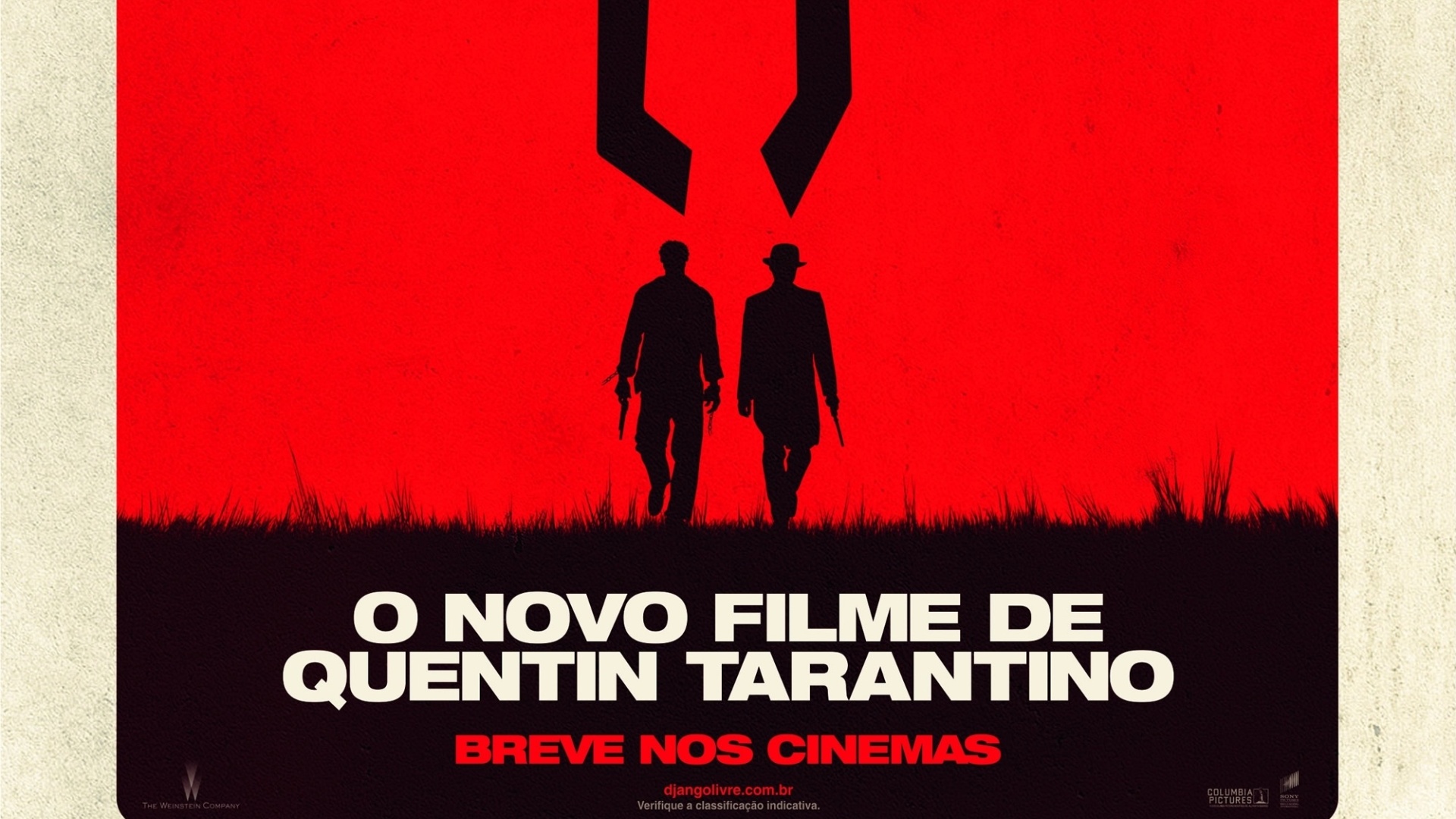 Primeiro cartaz nacional de "Django Livre", de Quentin Tarantino - Divulgação