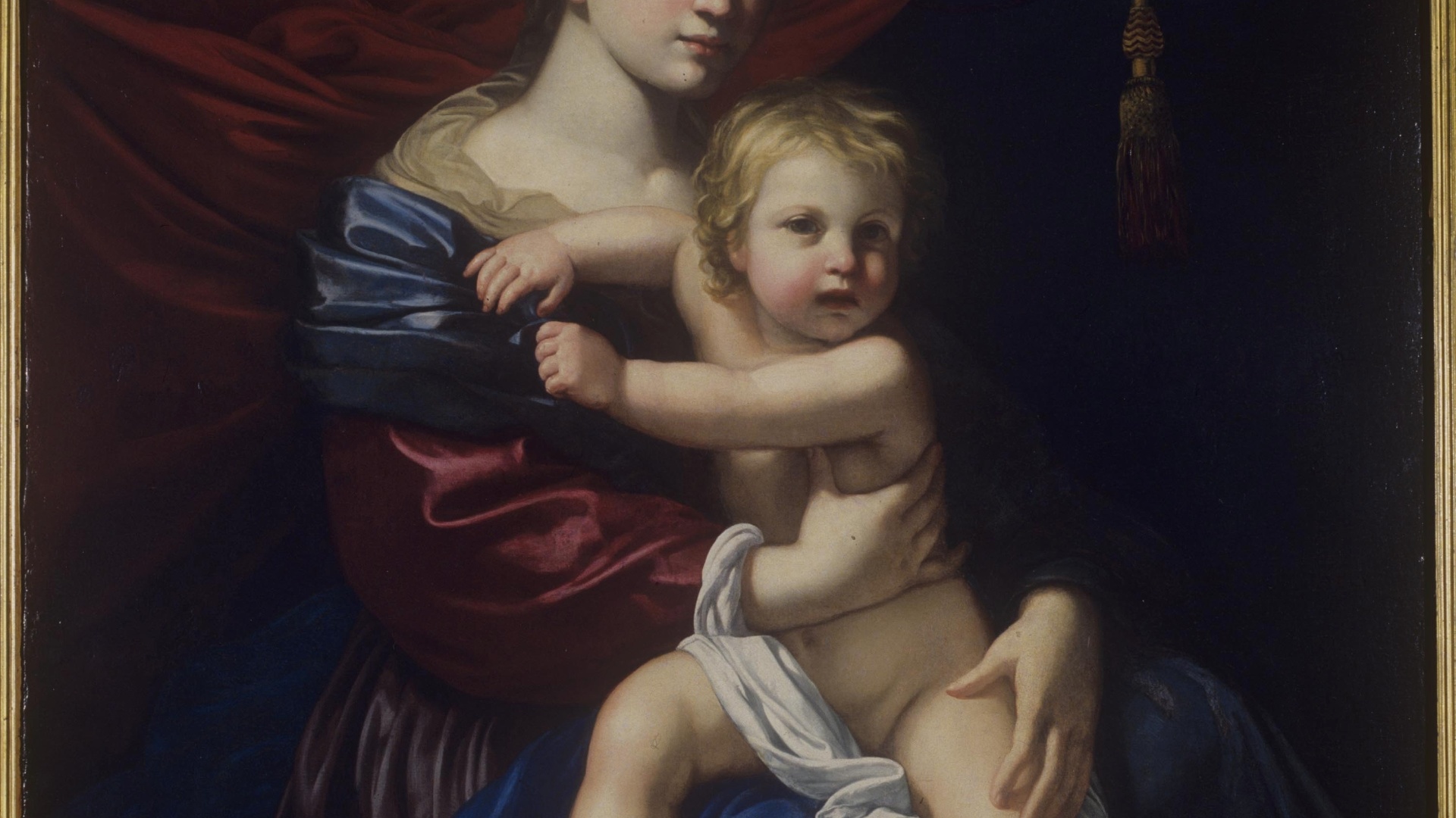 "Madonna Con Bambino", do artista espanhol Bartolomeo Cavarozzi, um dos quatorze pintores na mostra influenciados pelo trabalho de Caravaggio - Divulgação