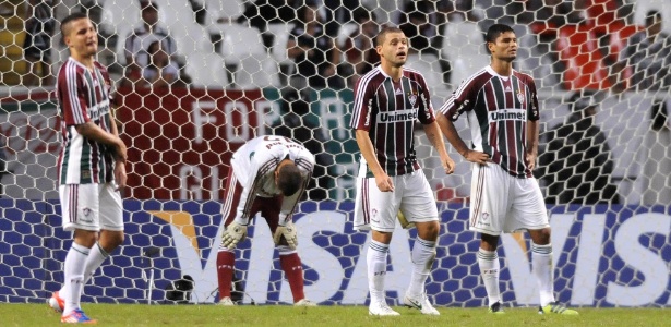 Atletas do Flu lamentam gol de empate do Boca, classificado para semi da Libertadores - Dhavid Normando/Photocamera