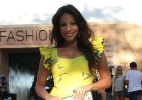 Renata Dominguez e outras beldades conferem desfiles no Fashion Rio - Anderson Borde/AgNews