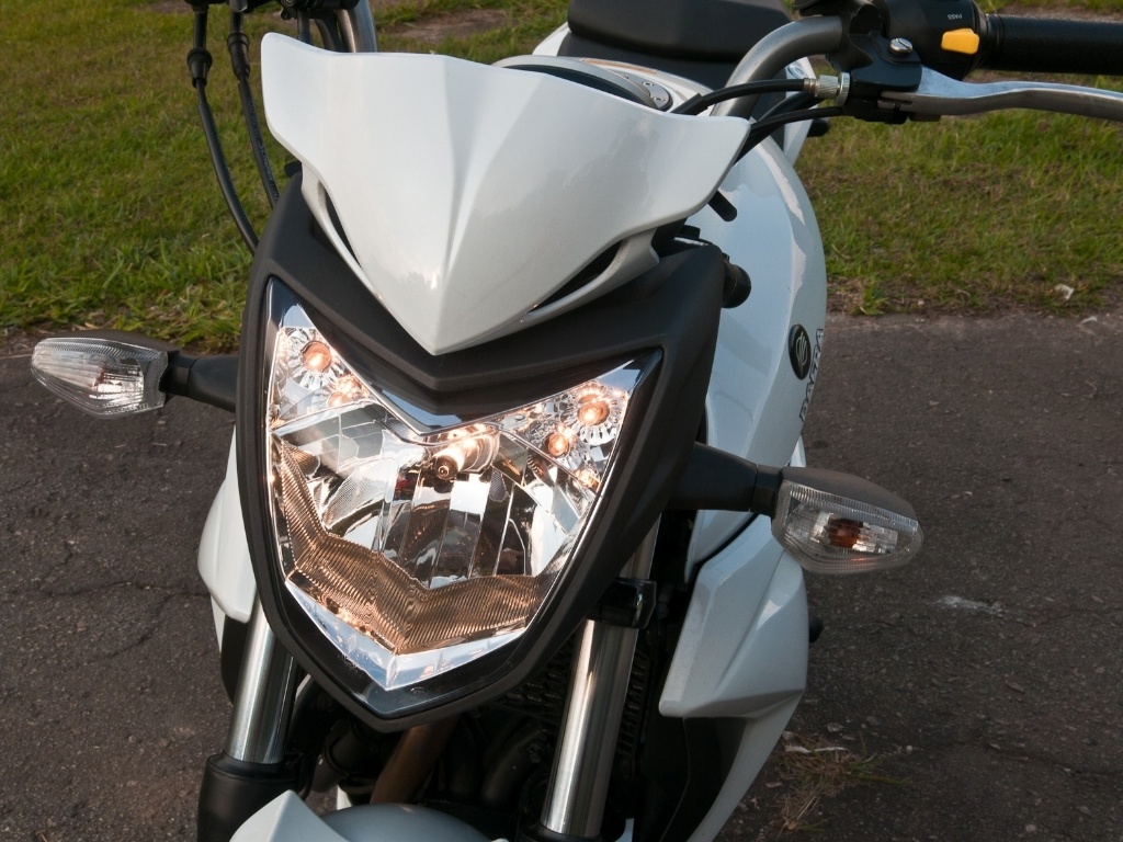 Aletas laterais dão porte robusto à Next 250 e ainda camuflam o radiador - Doni Castilho/Infomoto