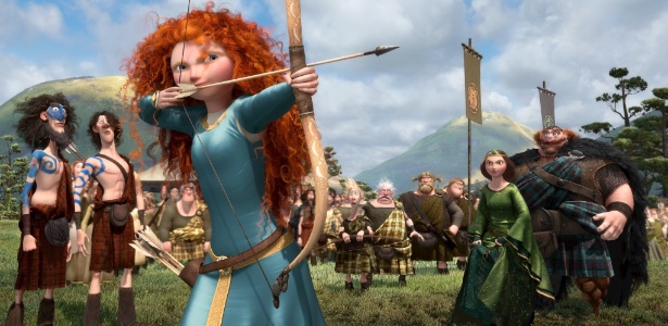 A princesa Merida em uma das cenas de "Valente", novo longa da Pixar  - Divulgação