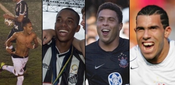 Neymar, Robinho, Ronaldo e Tévez já foram protagonistas do confronto - Arte/UOL