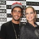 Pedro Scooby posa ao lado da mulher, Luana Piovani, no Fashion Rio 2013 (24/5/12) - Photo Rio News