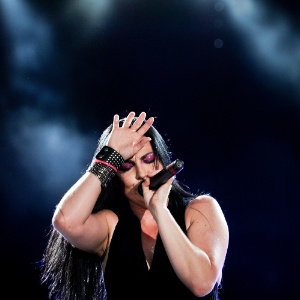 Amy Lee da banda Evanescence se apresenta no Rock In Rio Lisboa (25/5/12) - Patricia de Melo Moreira/AFP Photo