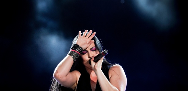 Amy Lee, da banda Evanescence, se apresentou no Rock In Rio Lisboa (25/5/12) - Patricia de Melo Moreira/AFP Photo