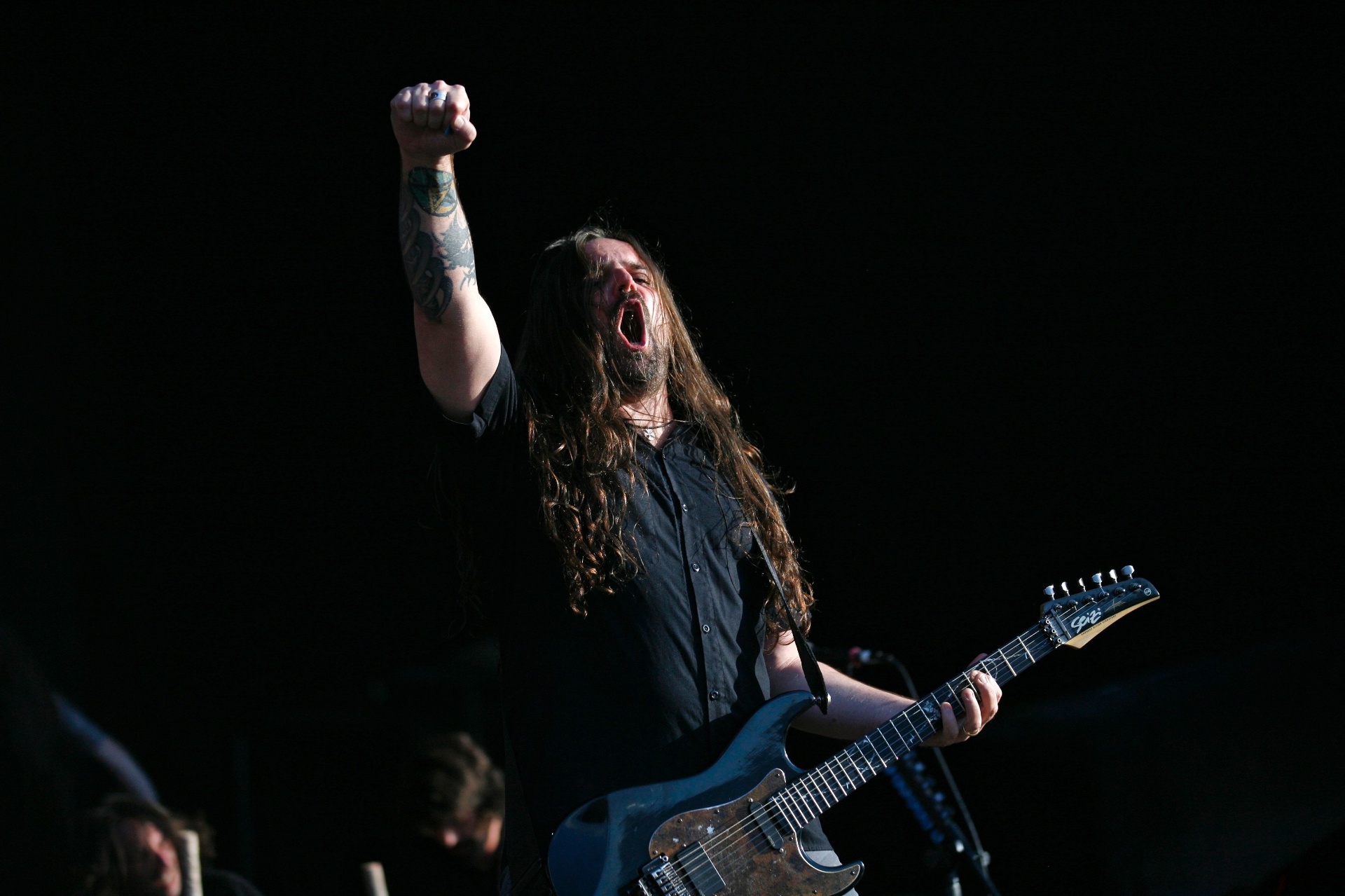 Andreas Kisser se apresenta com o Sepultura no Rock In Rio Lisboa (25/5/12) - Rafael Marchante/Reuters