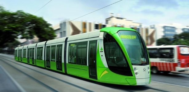 Imagem mostra projeto do VLT para a Copa; corredor de ônibus será alternativa